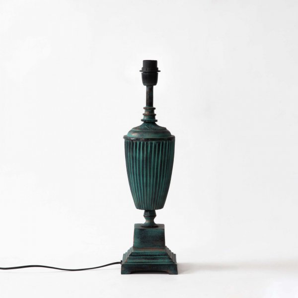 Duchess Large Lamp Stand - Green Patina