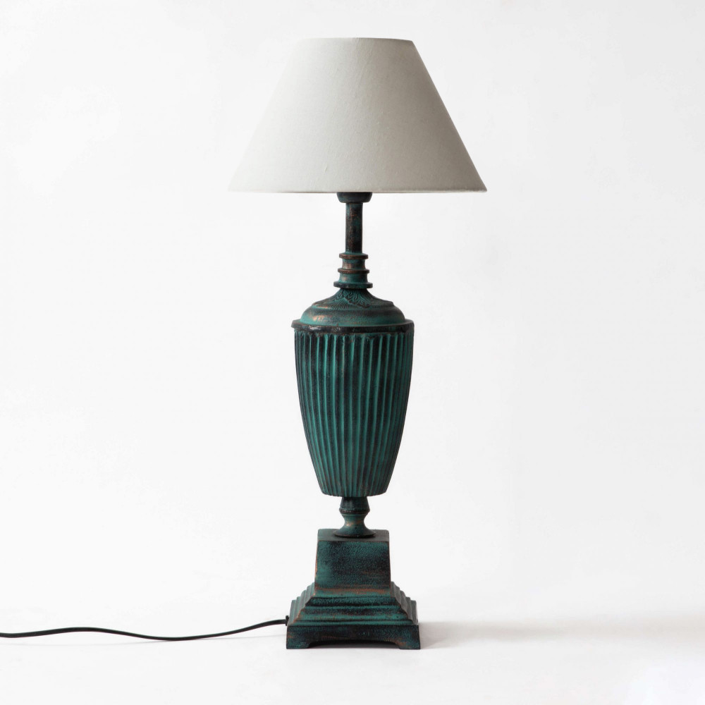 Duchess Large Lamp Stand - Green Patina
