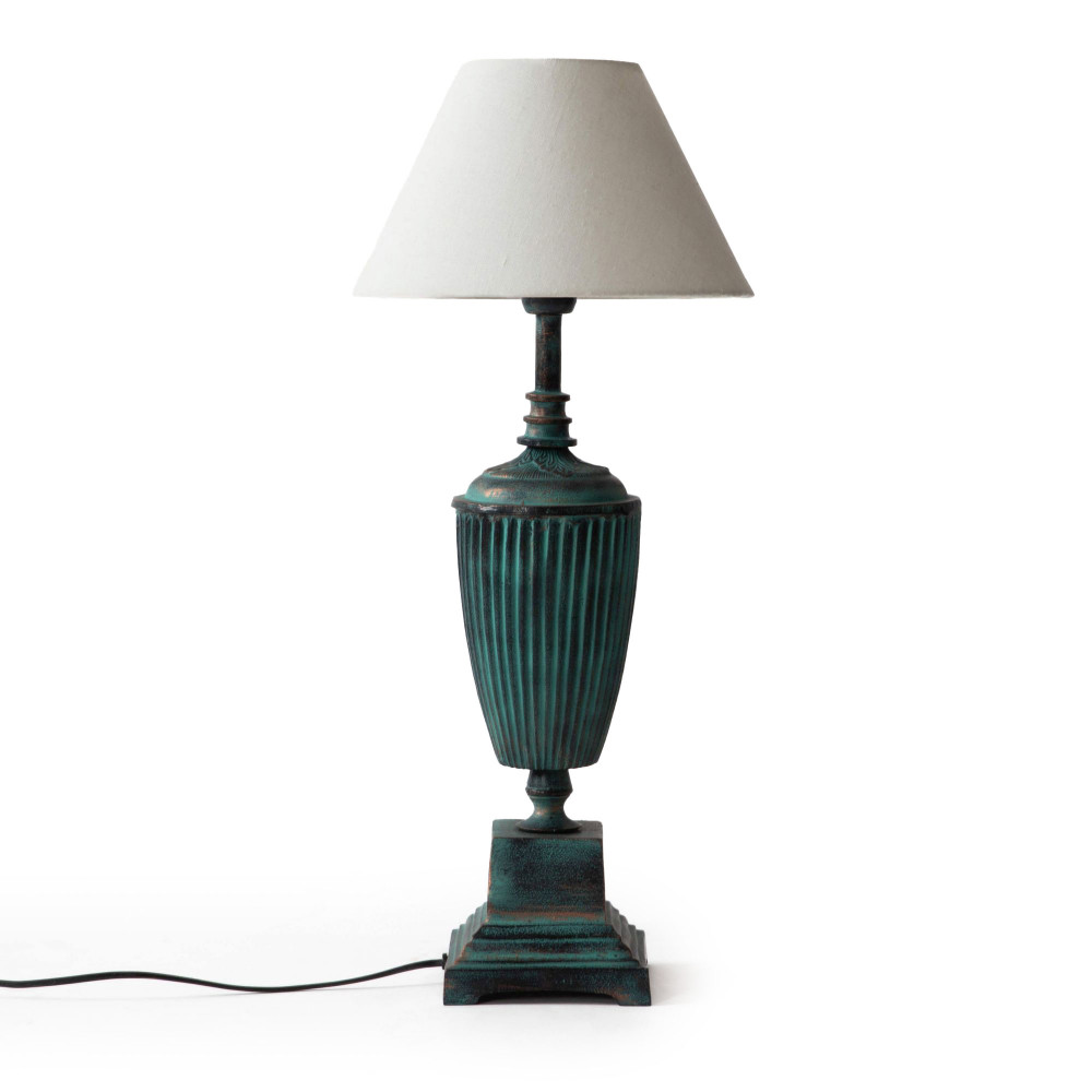 Duchess Large Lamp Stand-Green Patina