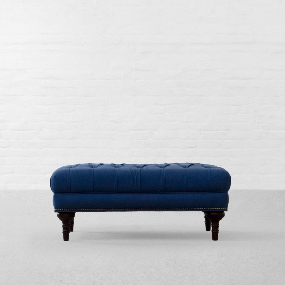 Easton Upholstered Fabric Ottoman