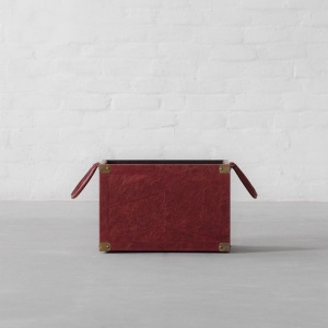 Edward Leather Clad Magazine Holder