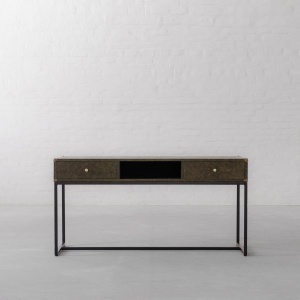 EDWARD LEATHER CLAD STUDY TABLE