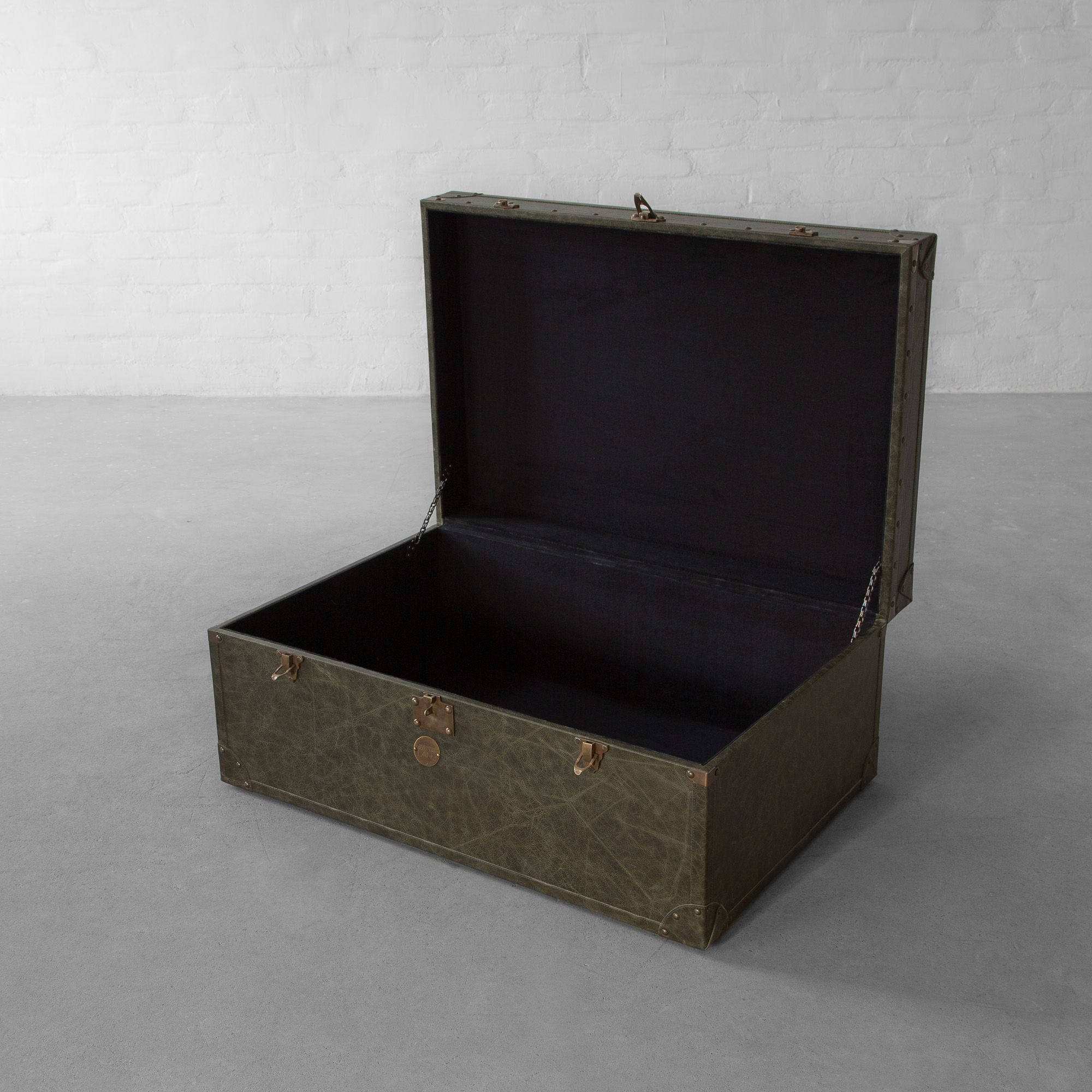 Udaipur Leather Trunk Coffee Table