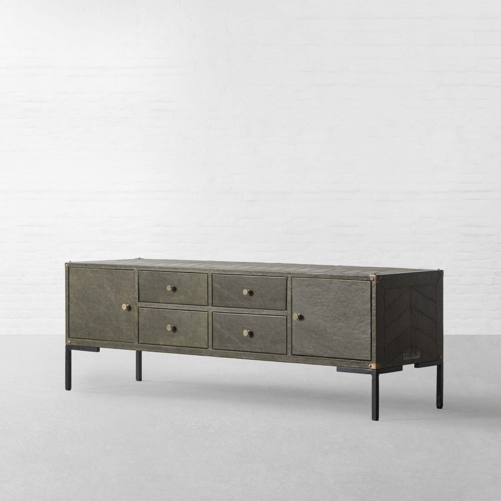 Edward Leather TV Unit