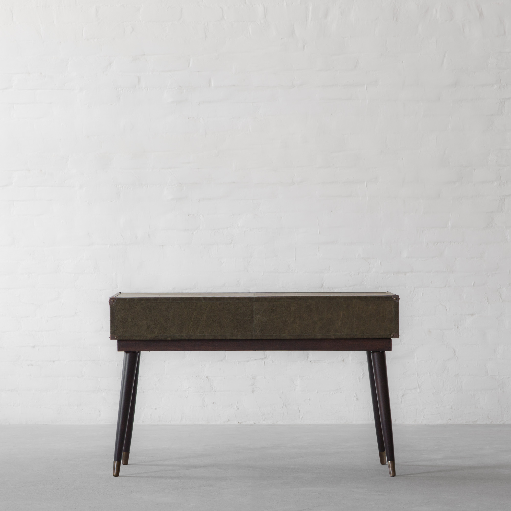 Edward Leather Clad Console Table
