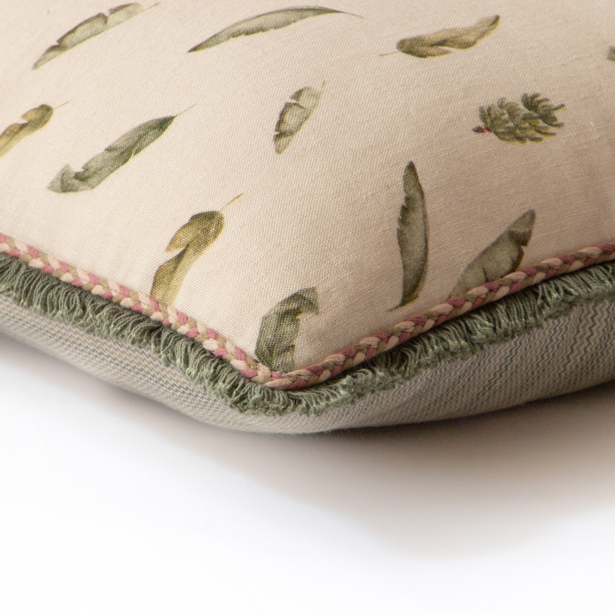 Banana Fruit and Leaves Cushion Cover