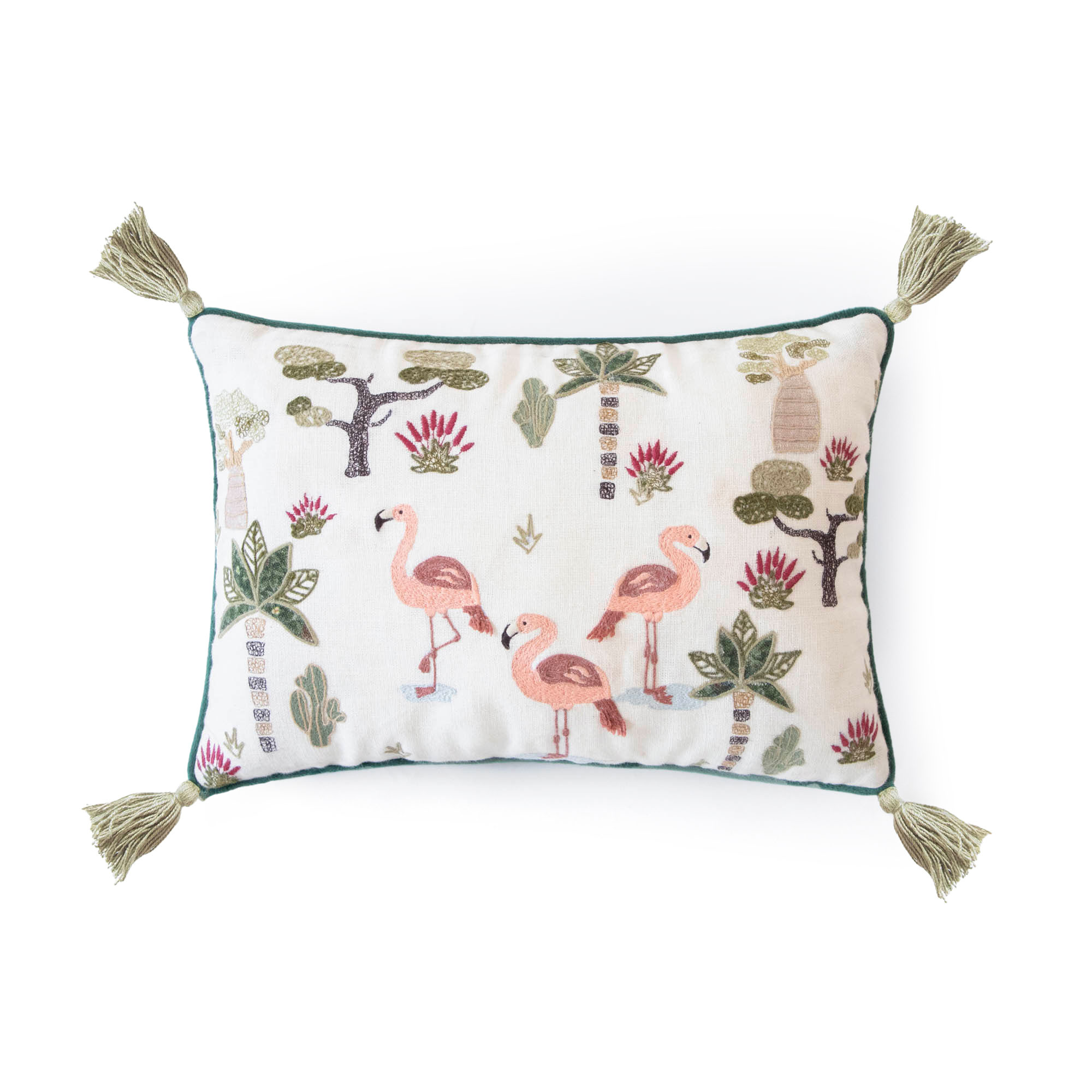FAMBOYANT FLAMINGOS KIDS CUSHION COVER