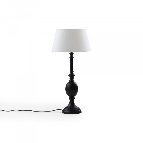 French Country Table Lamp Stand-Ebony
