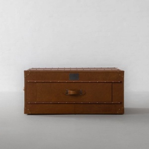 Samode Leather Trunk Coffee Table
