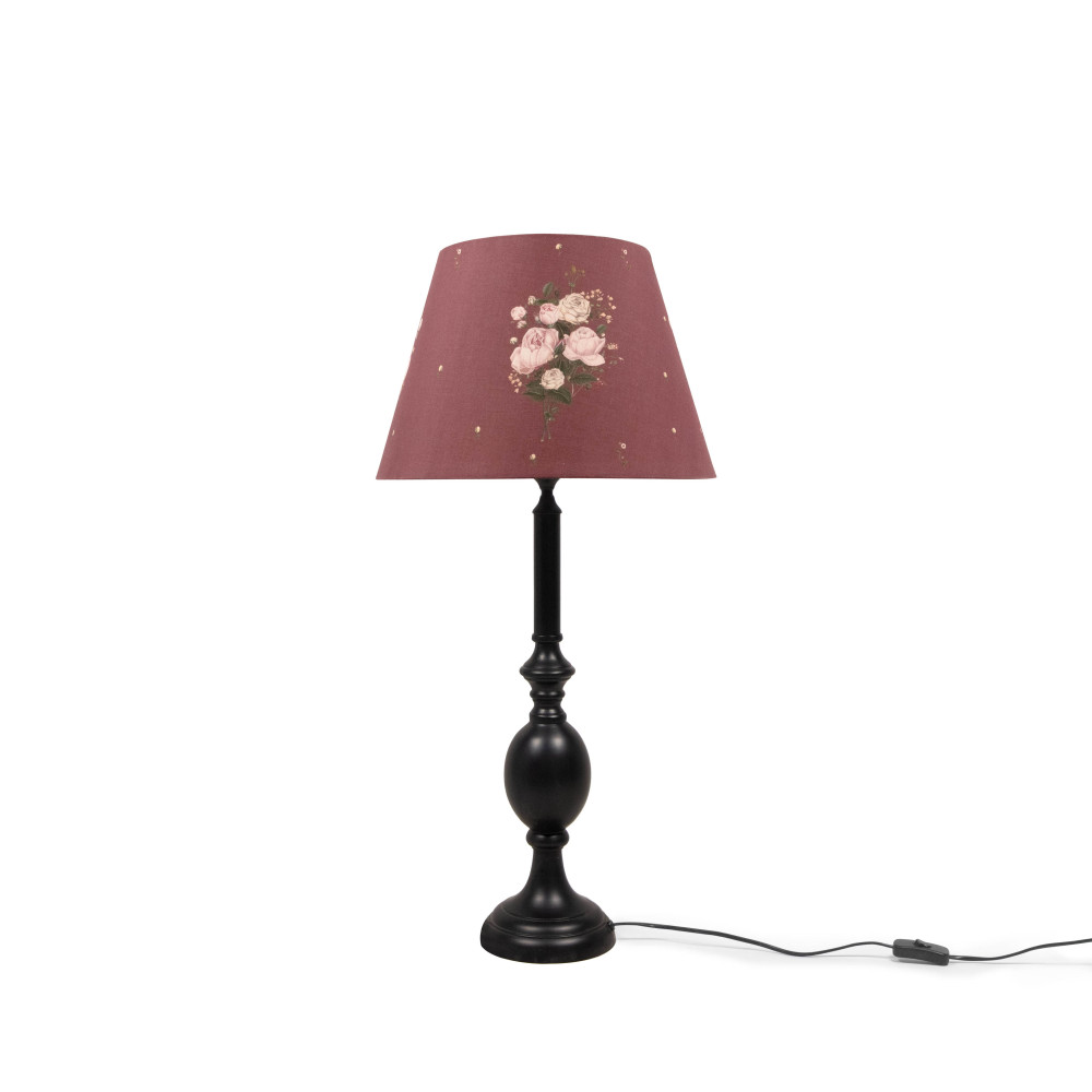 ROSES AT QUEEN'S MARY DULL ROSE-COTTAGE BELL LAMPSHADE(LARGE)