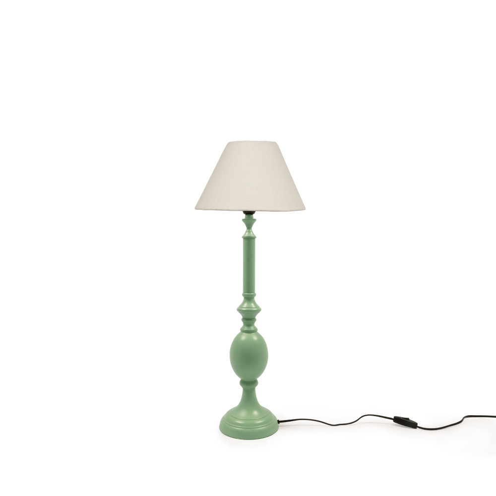 French Country Table Lamp Stand-Sage