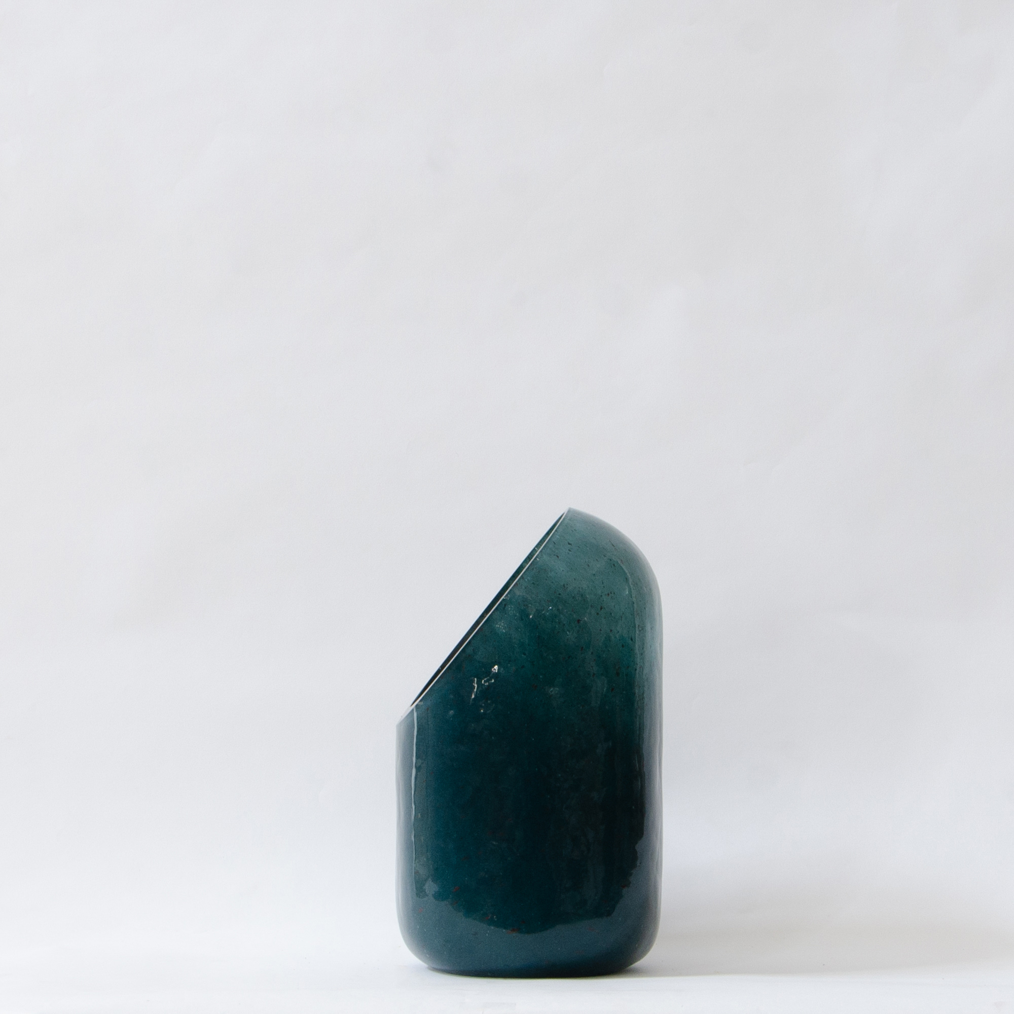 Gemstone Glass Vase - Teal
