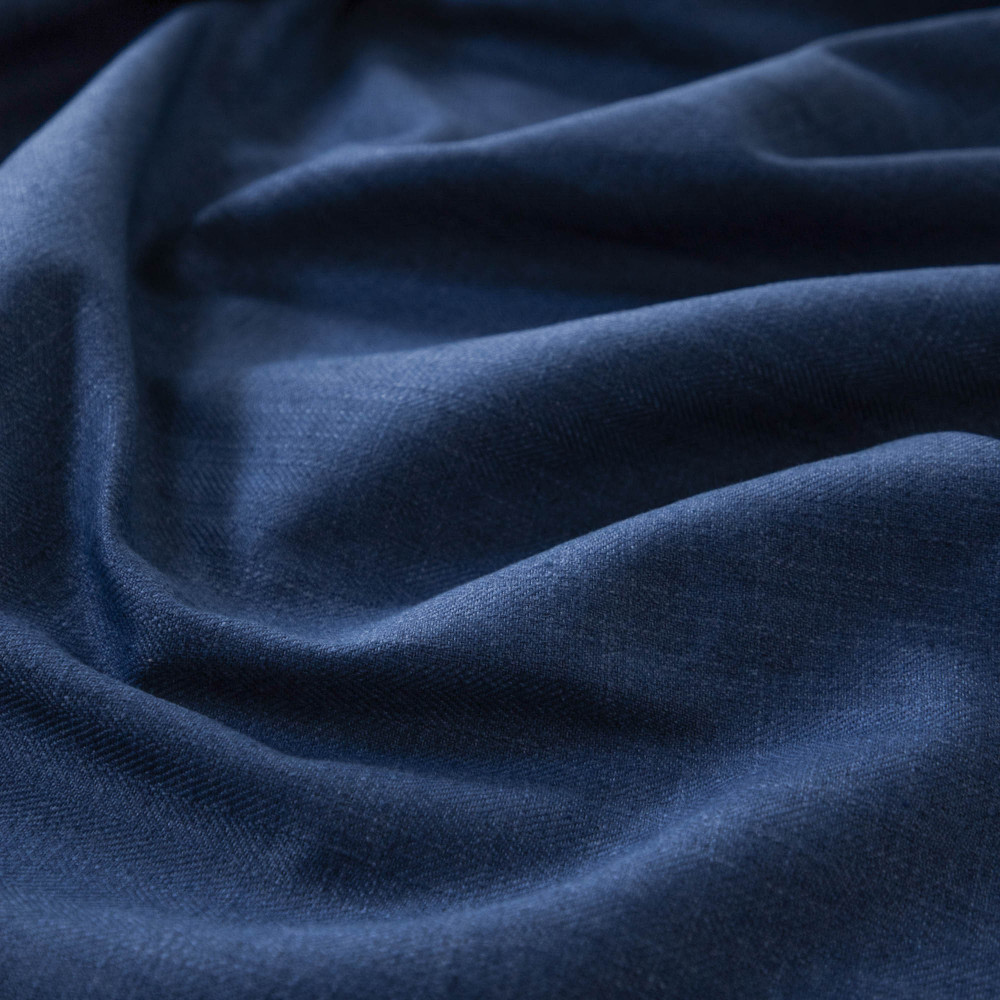 Gir Cobalt Cotton Linen Blend Fabric