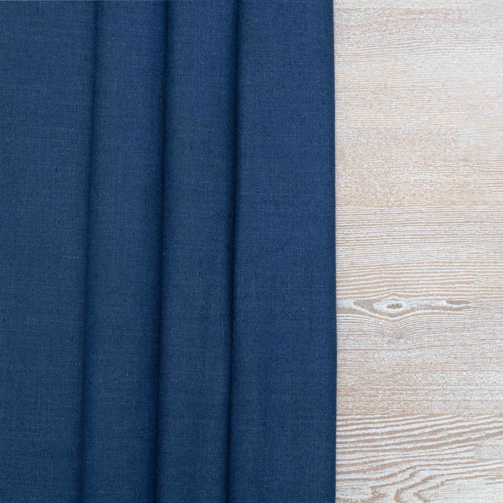 Gir Cobalt Cotton Linen Blend Fabric