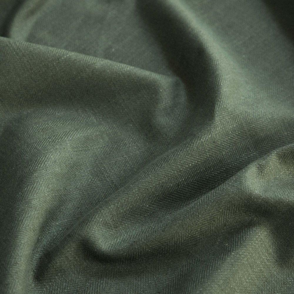 Gir Forest Night Cotton Linen Blend Fabric