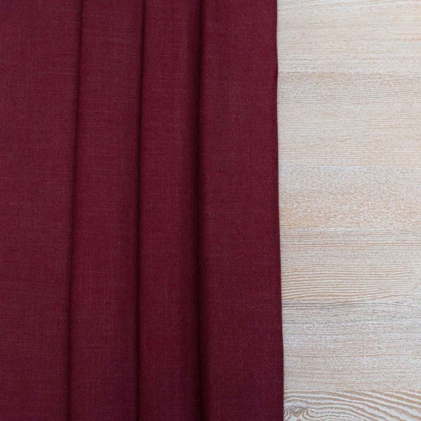Gir Merlot Cotton Linen Blend Fabric