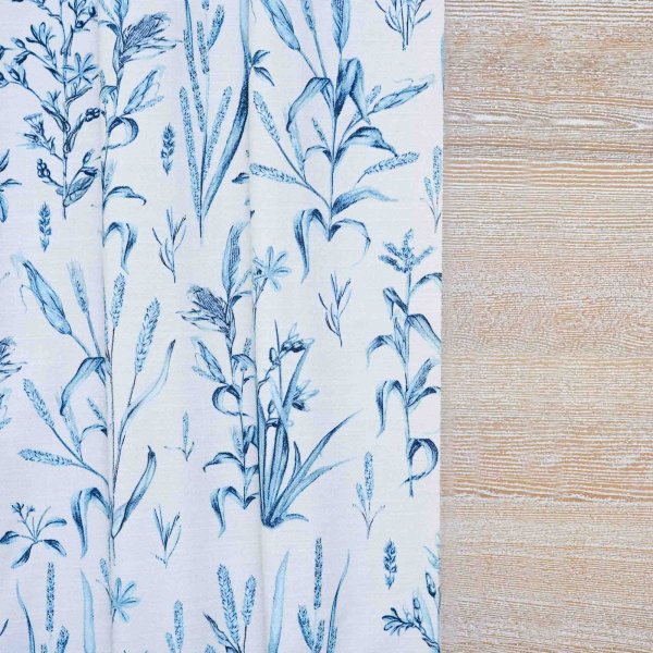 Glacial Corn Yards Cotton Linen Blend Fabric (Vertical Repeat)
