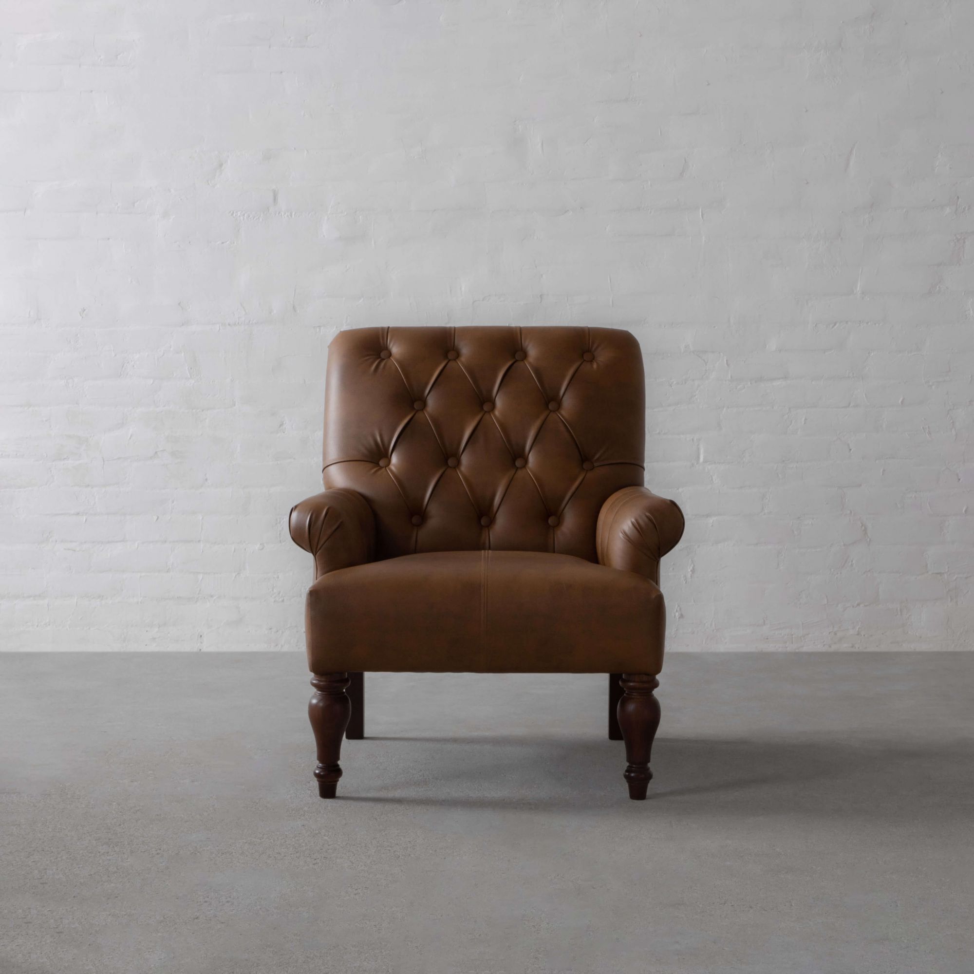 Gulmarg Faux Leather Armchair