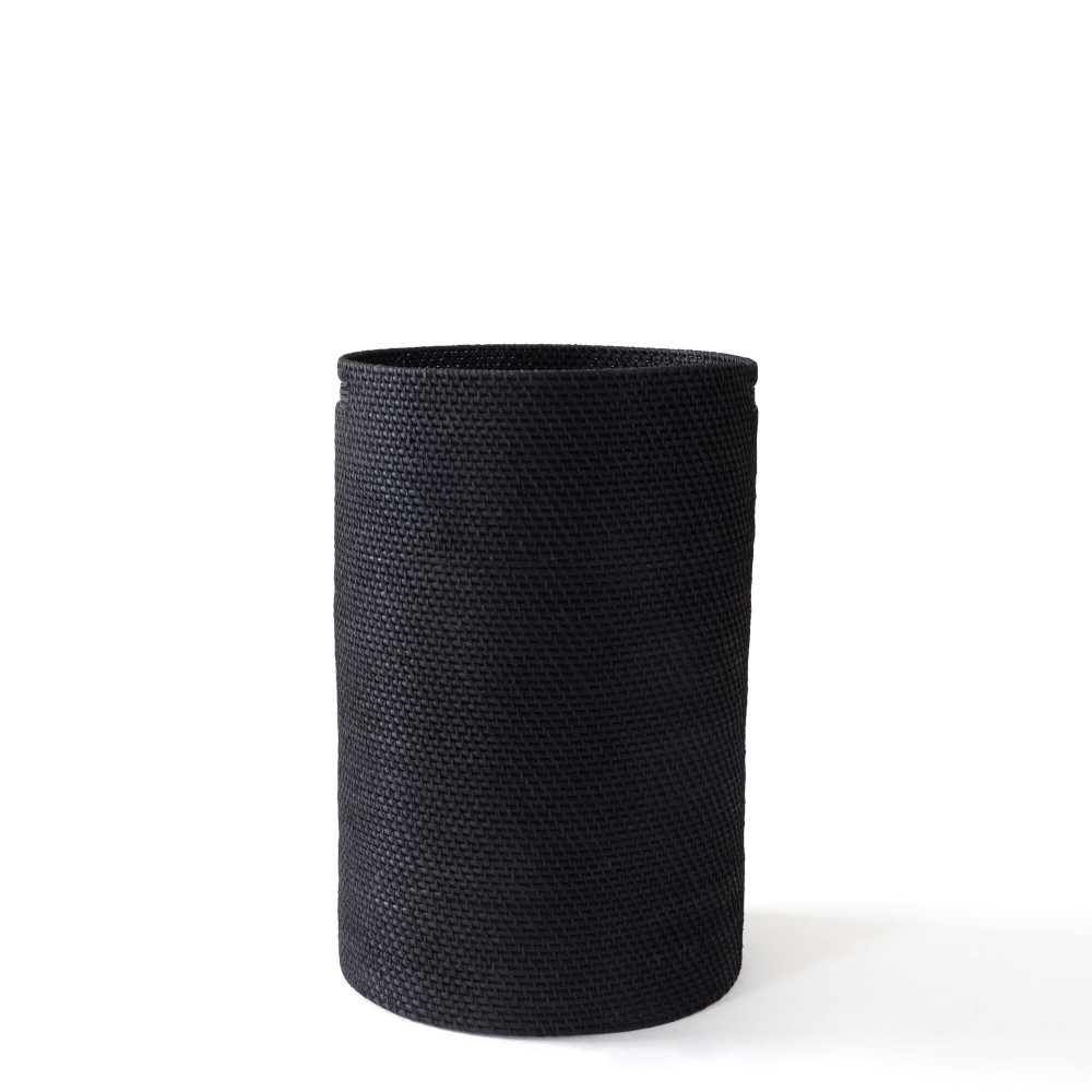 Hata Cylindrical Laundry Basket-Black