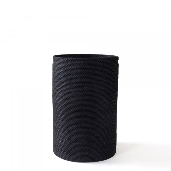 Hata Cylindrical Laundry Basket-Black