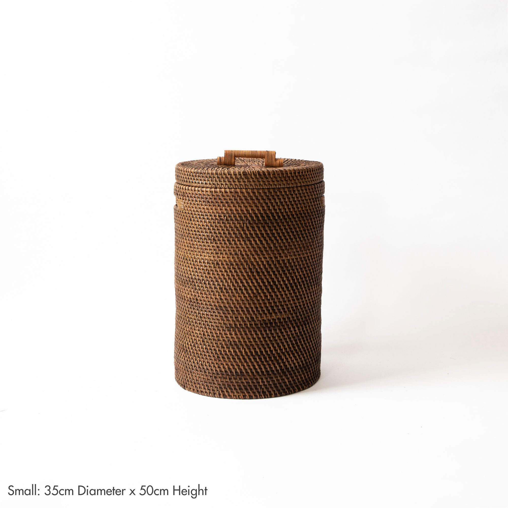 Hata Cylindrical Storage Basket - Brown