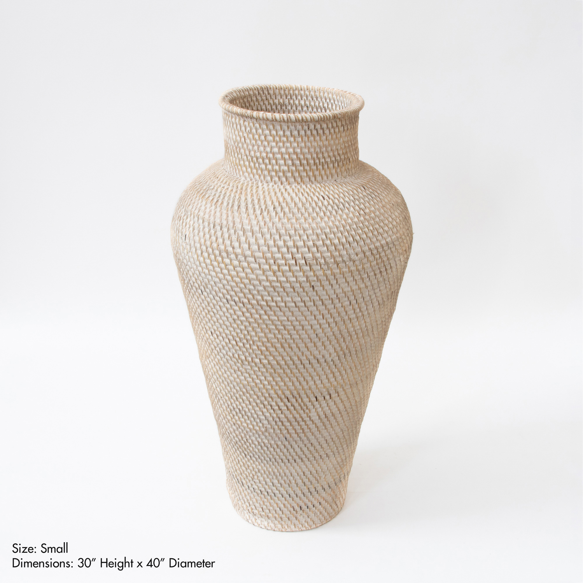 Hata Handwoven Floor Vase With Lid