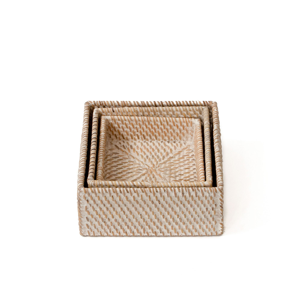 Hata Rattan Square Handwoven Tray