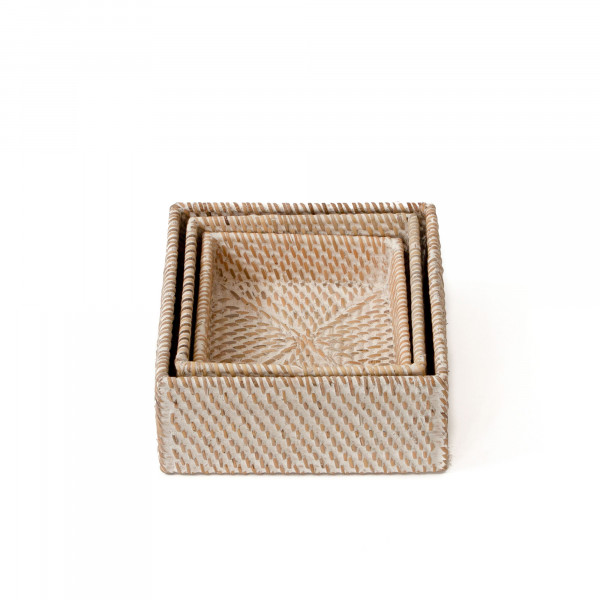 Hata Rattan Square Handwoven Tray