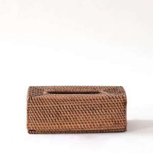 Hata Rattan Tissue Box (Natural Finish)