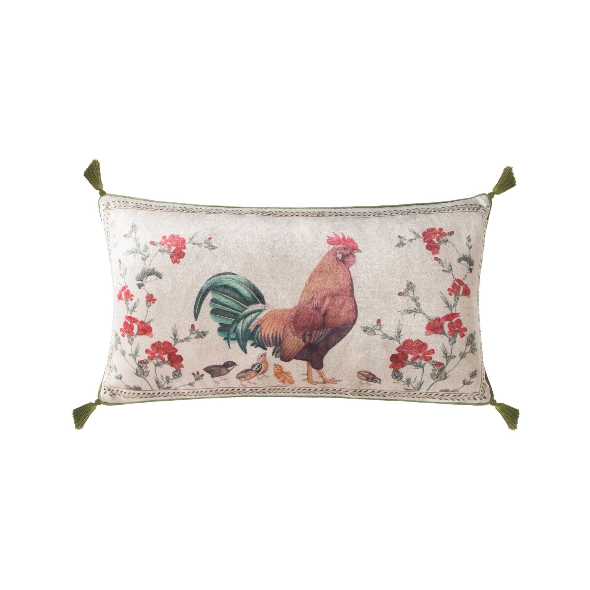 HEN & CHICKS CUSHION COVER