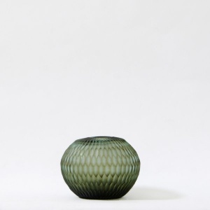 Honeycomb Glass Vase - Basil