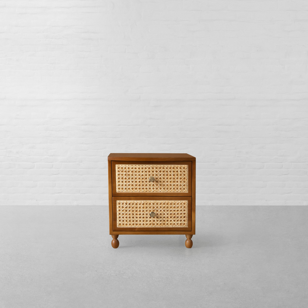 San Donato Rattan Bedside Table