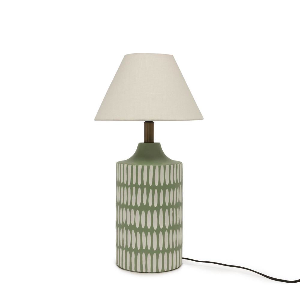 Florina Textured Table Lamp - Sage