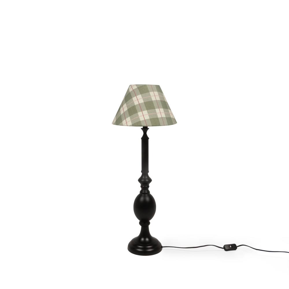 Cottage Bell Lampshade-Bougainvilleas Garden checks(Small)