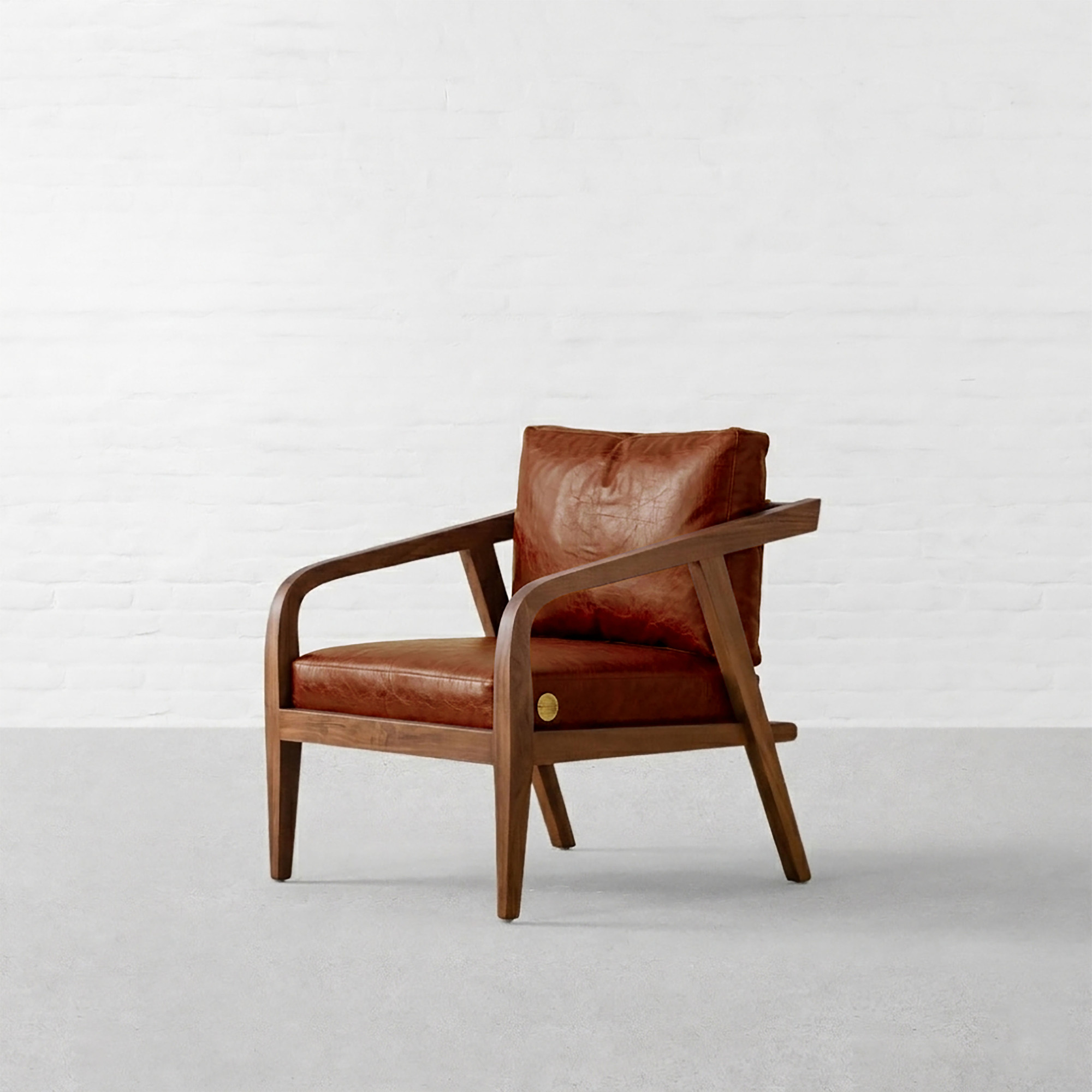 COPENHAGEN LEATHER LOUNGE CHAIR