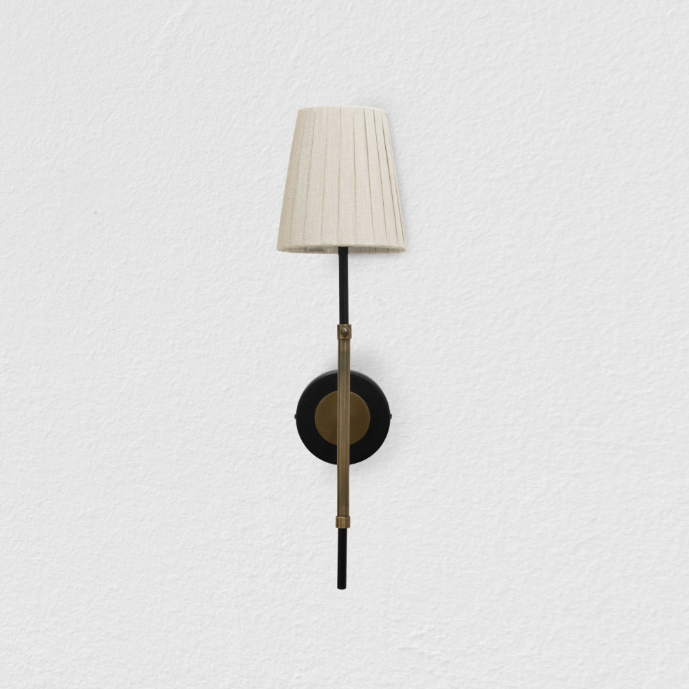 Tailored Pleated Lampshade-Ivory
