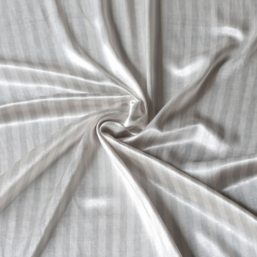 Indian Sky Printed Mashru Candy Stripe (Fabric Swatch)