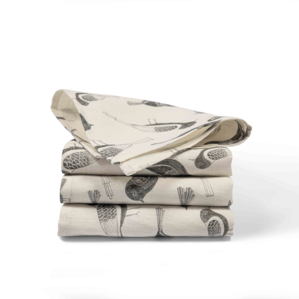 Friendly House Sparrows Table Napkin