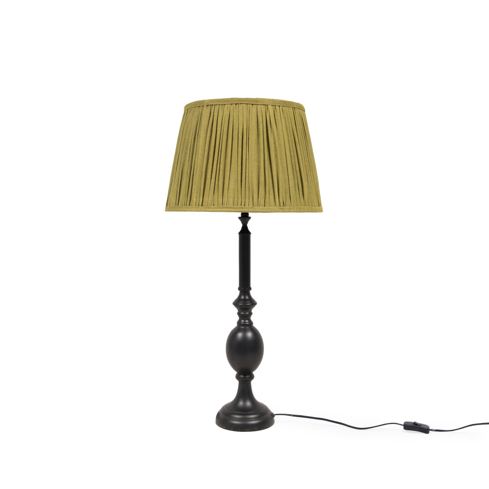 Manor Belle Pleated Lampshade-Moss Green