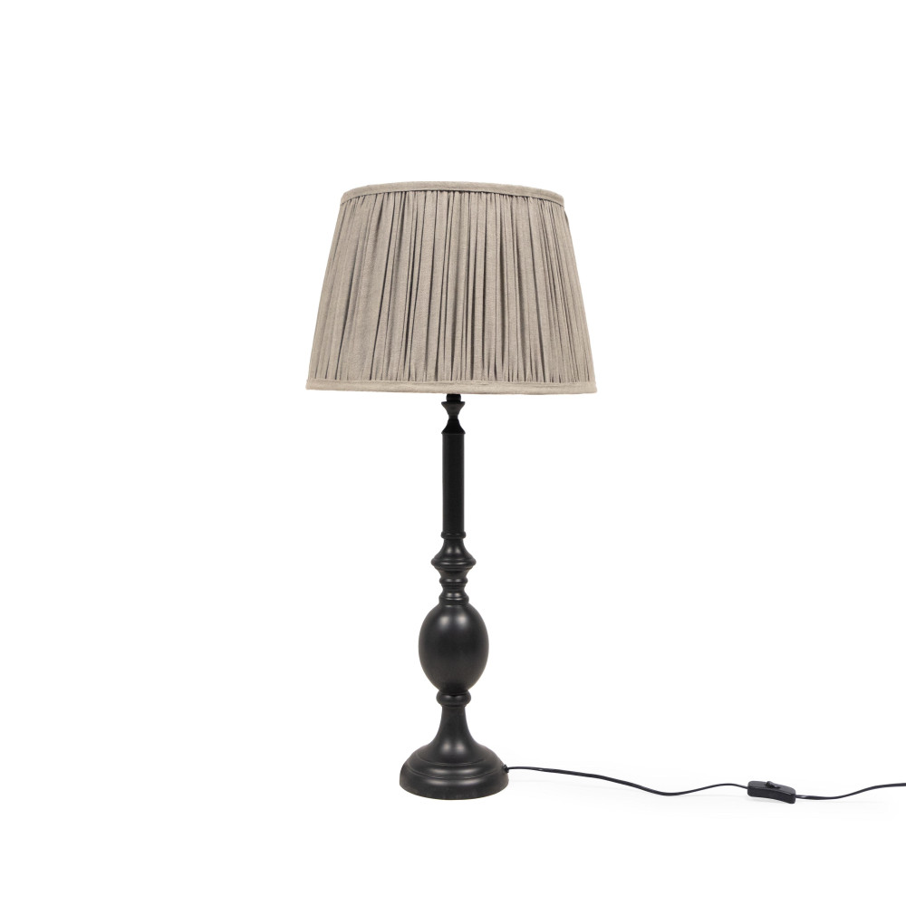 Manor Belle Pleated Lampshade-Steele