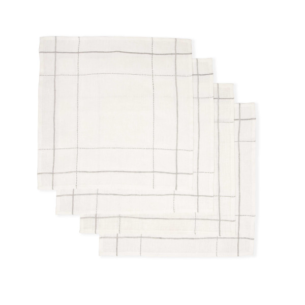 Ivory Checks Table Napkin