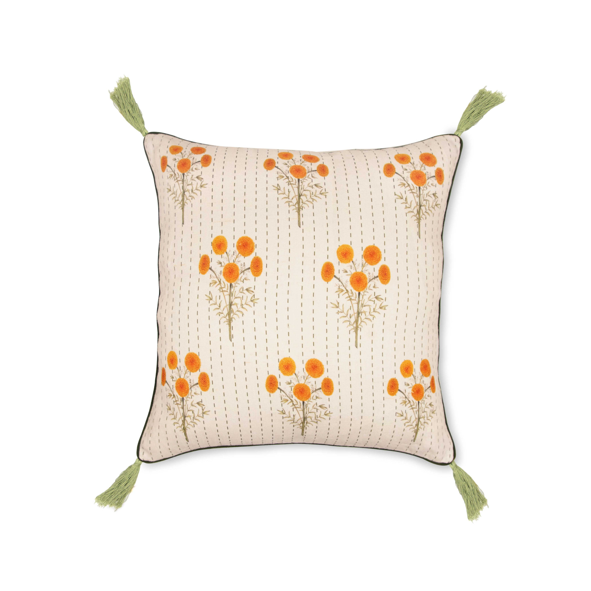 MARIGOLD BOUQUETS CUSHION COVER