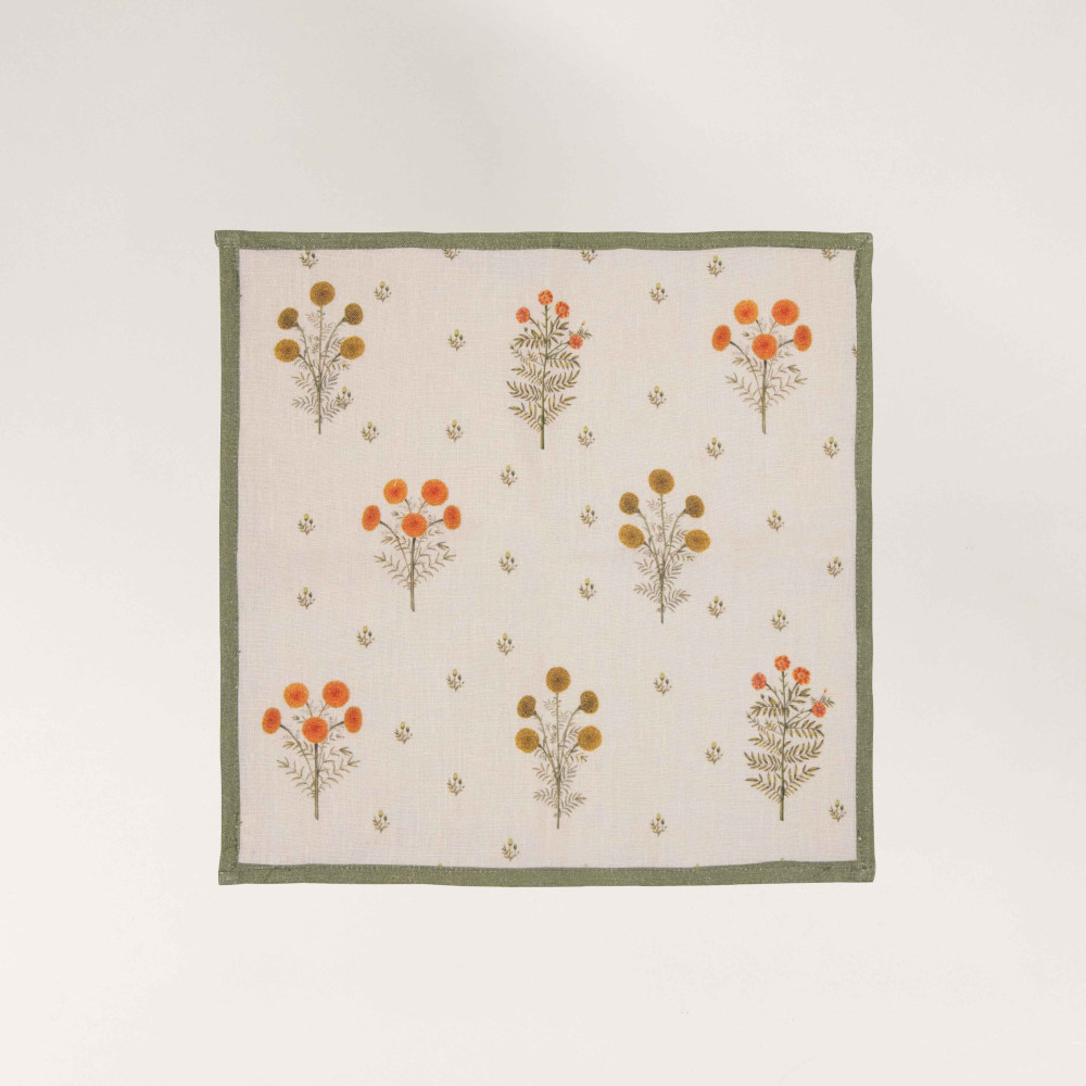 Marigold Bouquet Table Napkin