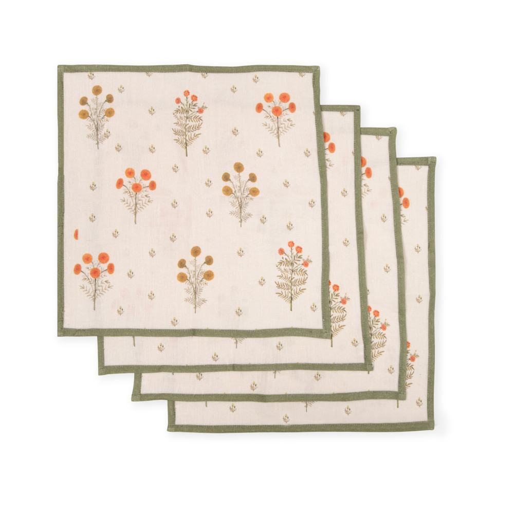 Marigold Bouquet Table Napkin