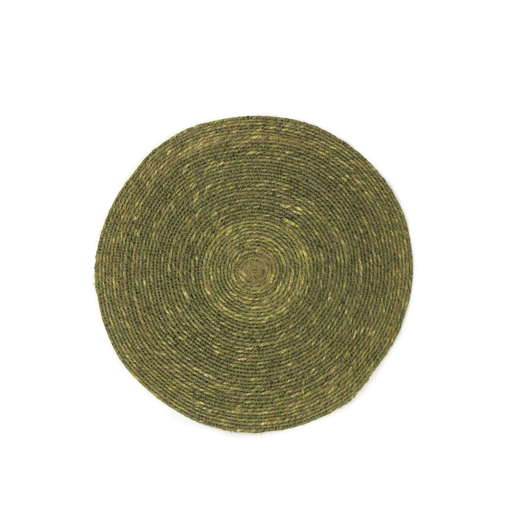 Natural Seagrass Table Mat - Olive