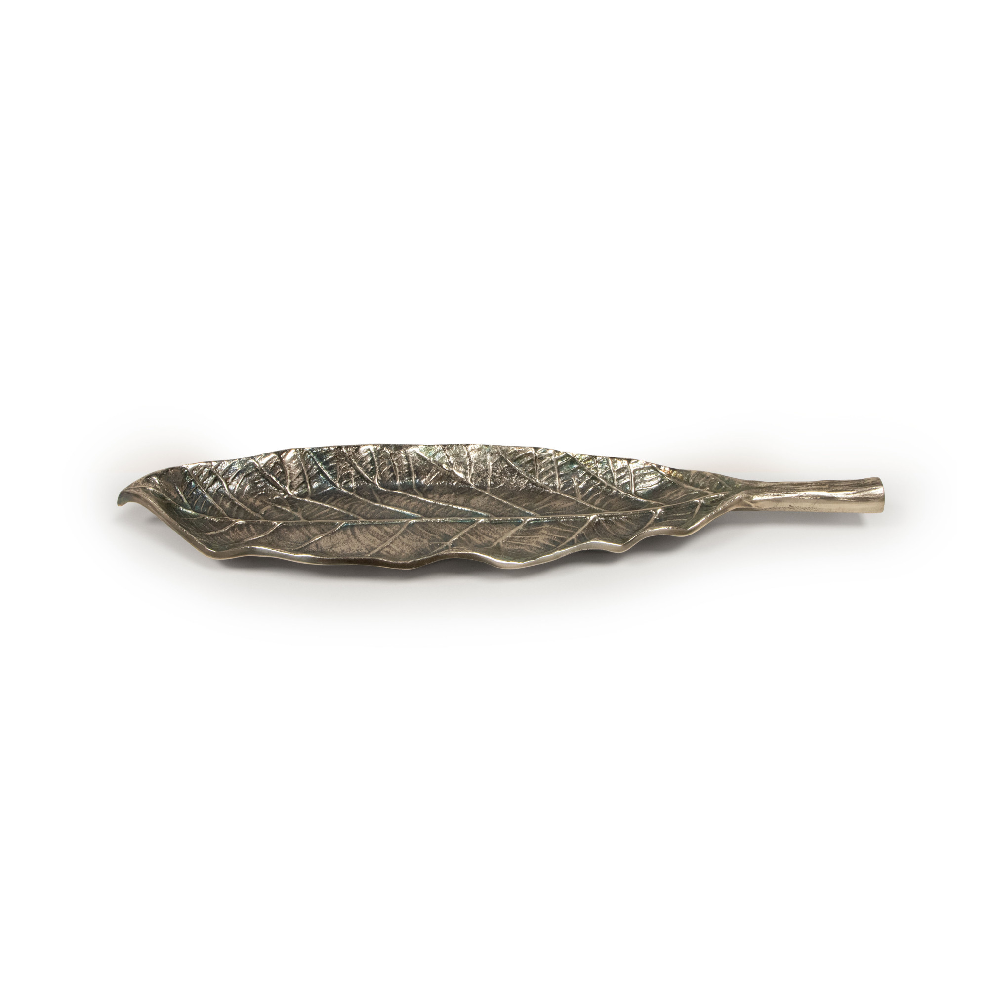ARDEN LEAF TRAY (LARGE)- ANTIQUE NICKEL