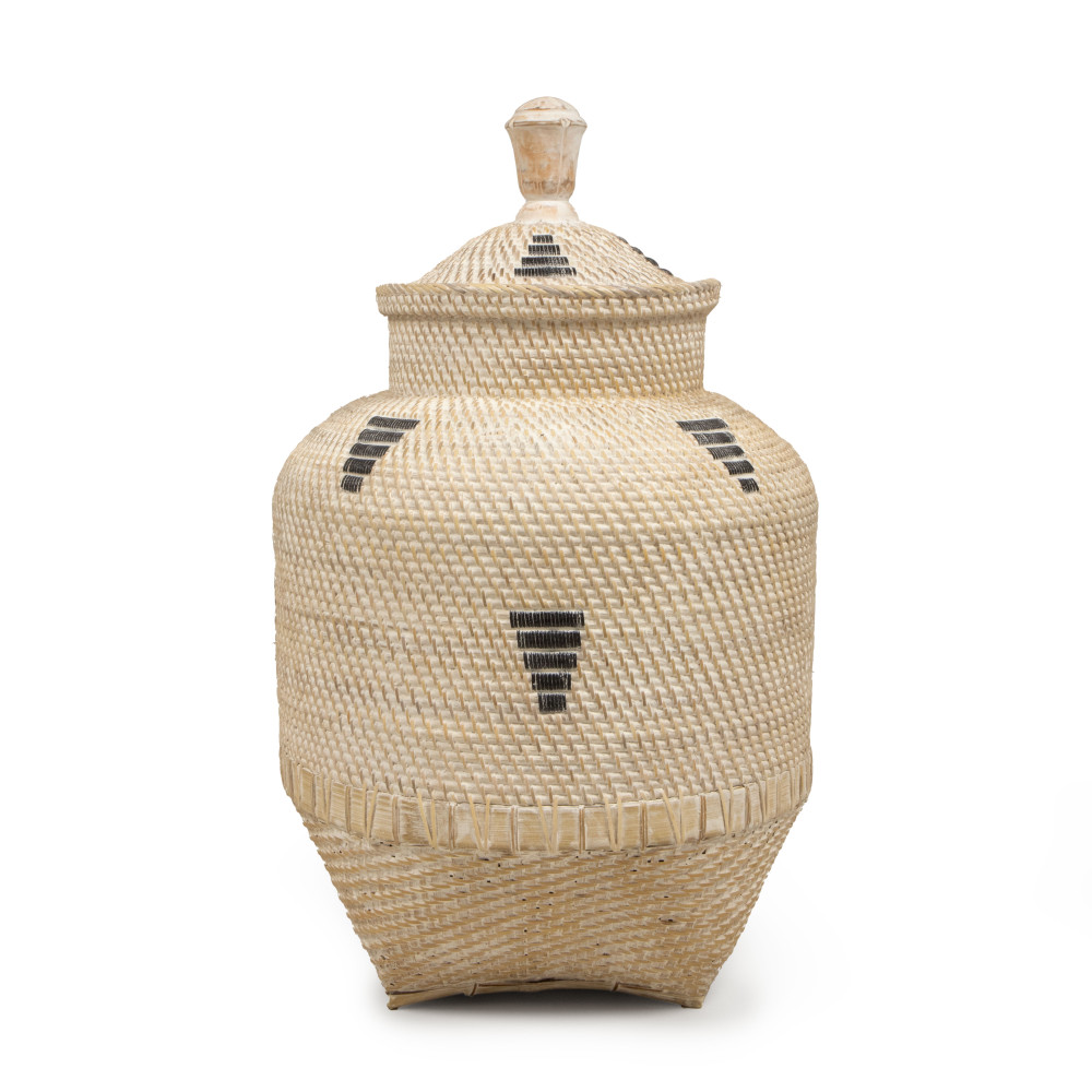 Penang Handwoven Pot with Lid