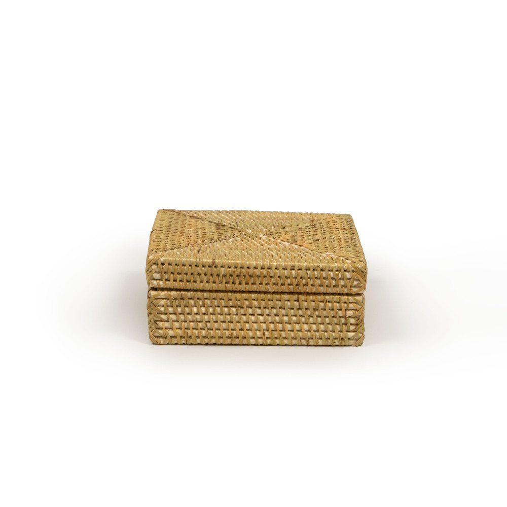 Serat Handwoven Rattan Box with Lid