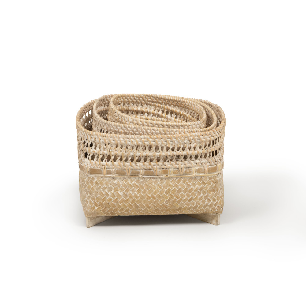 Cebu Square Bottomed Handwoven Fruit Basket