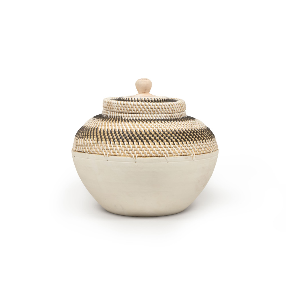 Malay Decorative Pot with Lid